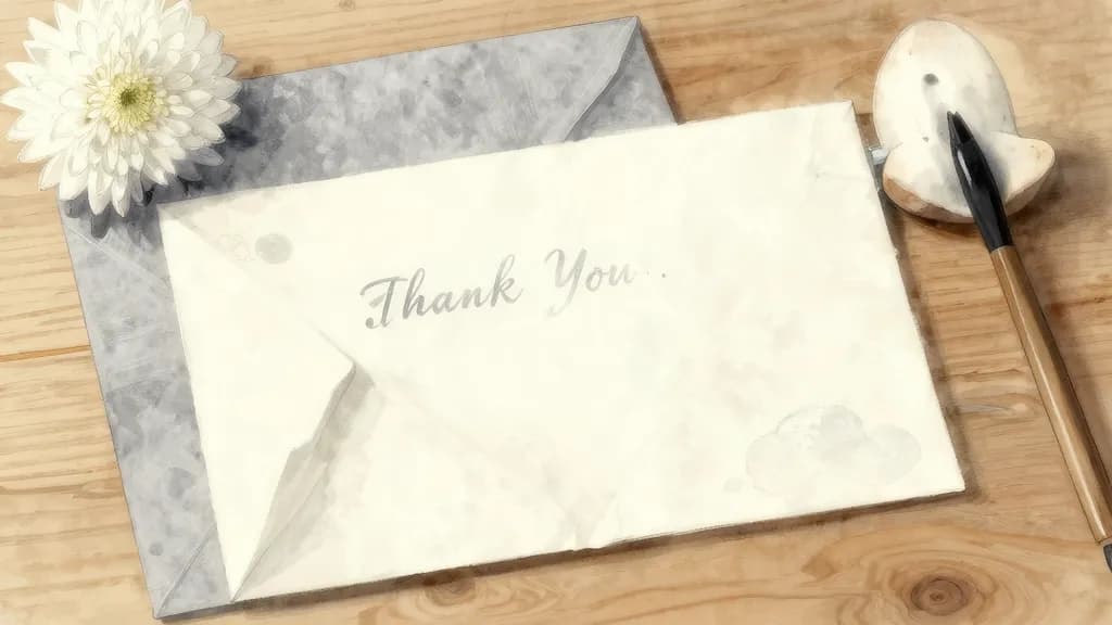 法事参列者へのお礼状