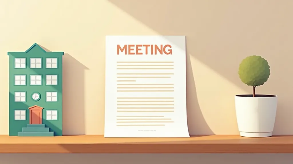 マンション管理組合総会の通知文